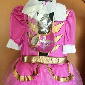 Girls Pink Power Ranger costume sz 4-6X